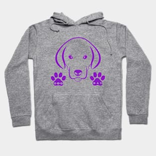 DOG Dad Gifts Puppy Paw Prints Hoodie